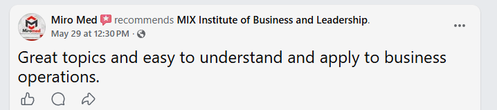 Student testimonial 16