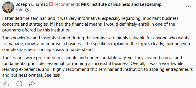 Student testimonial 9