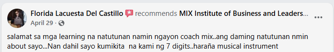 Student testimonial 12